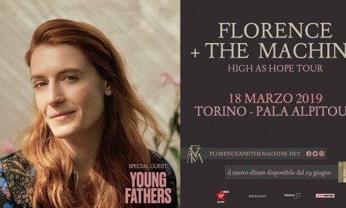 Florence + The Machine in concerto a Torino, PalaAlpitour - In apertura Young Fathers